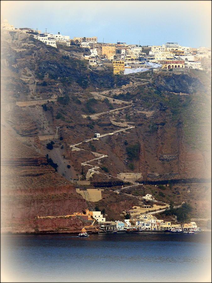 Santorini Steps Photograph by Carla Parris