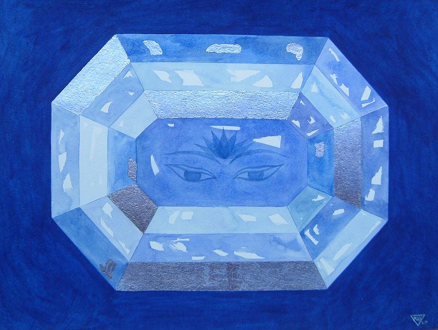Sapphire Brow Chakra Painting by Jennifer Baird Sapphire Brow Chakra Painting by Jennifer Baird