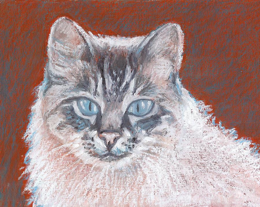 Cat Painting - Sascha  by Bethany Bryant