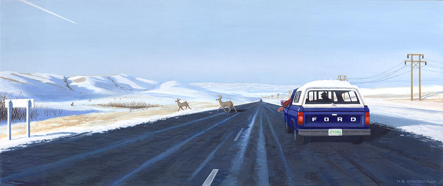 Winter Painting - Saskatchewan Beauty by Neil Woodward
