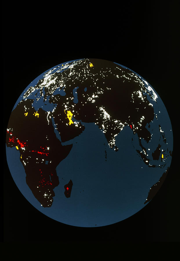 nasa world night map