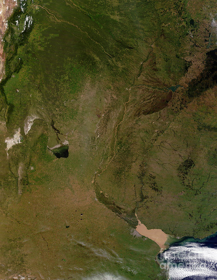 Satellite View Of Argentina Photograph by Stocktrek Images - Fine Art ...