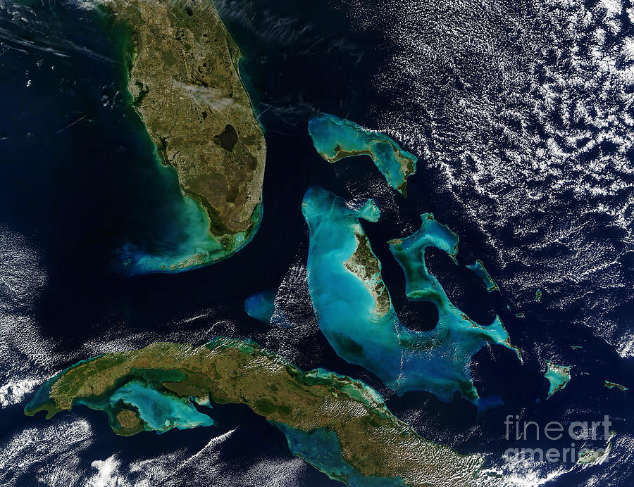 satellite view of the bahamas, floridastocktrek images