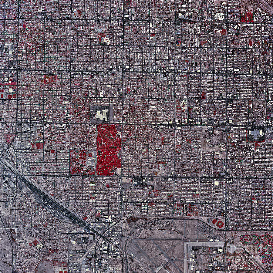 Satellite View Of Tucson, Arizona Photograph by Stocktrek Images