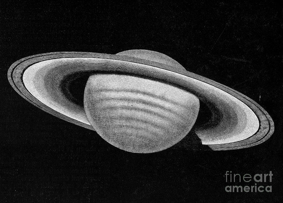 Saturn, 1885 Photograph by Granger
