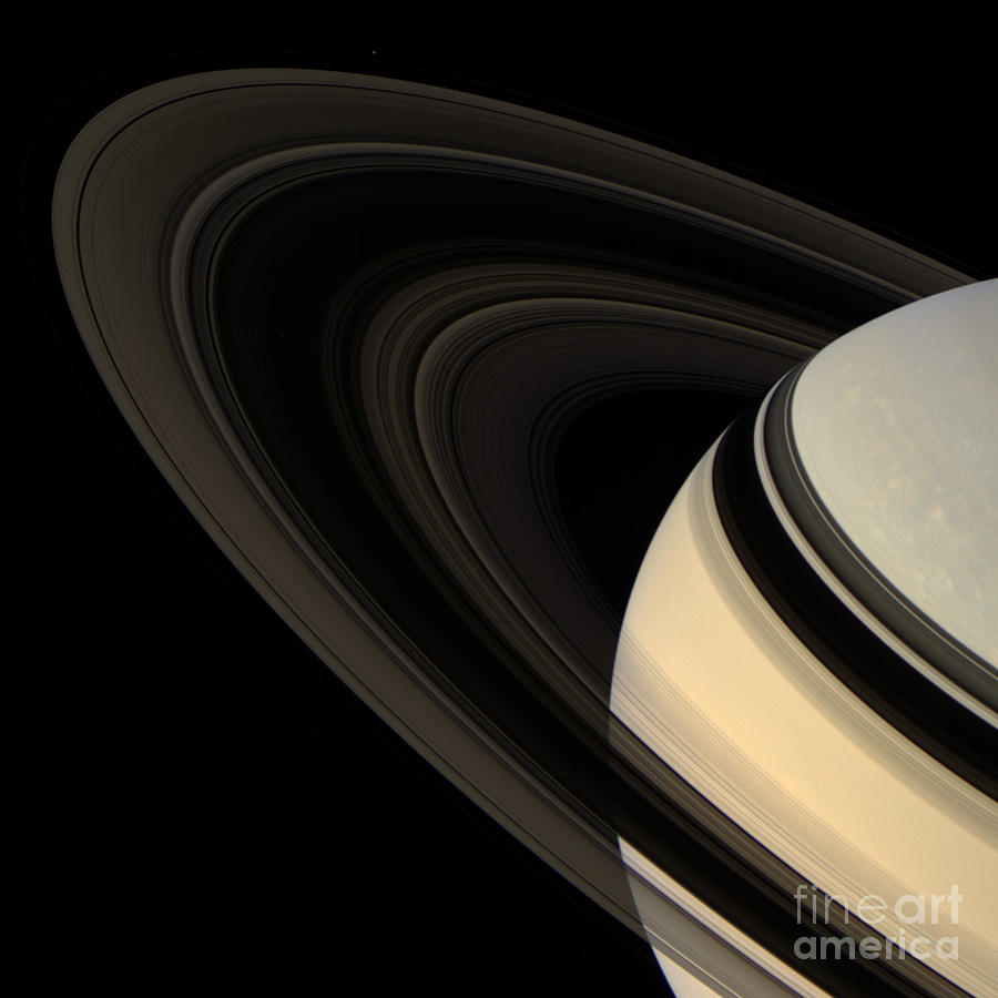 Saturn And Its Rings Photograph by Science Source