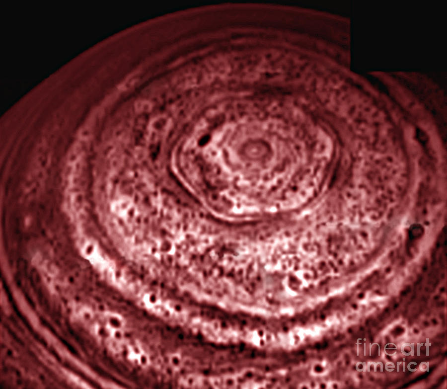 Saturns North Pole Photograph by Nasa
