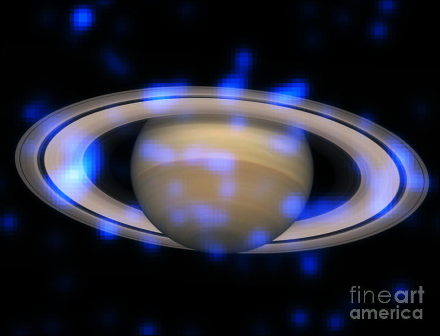 Saturns Rings Sparkling With X-rays Photograph by Nasa