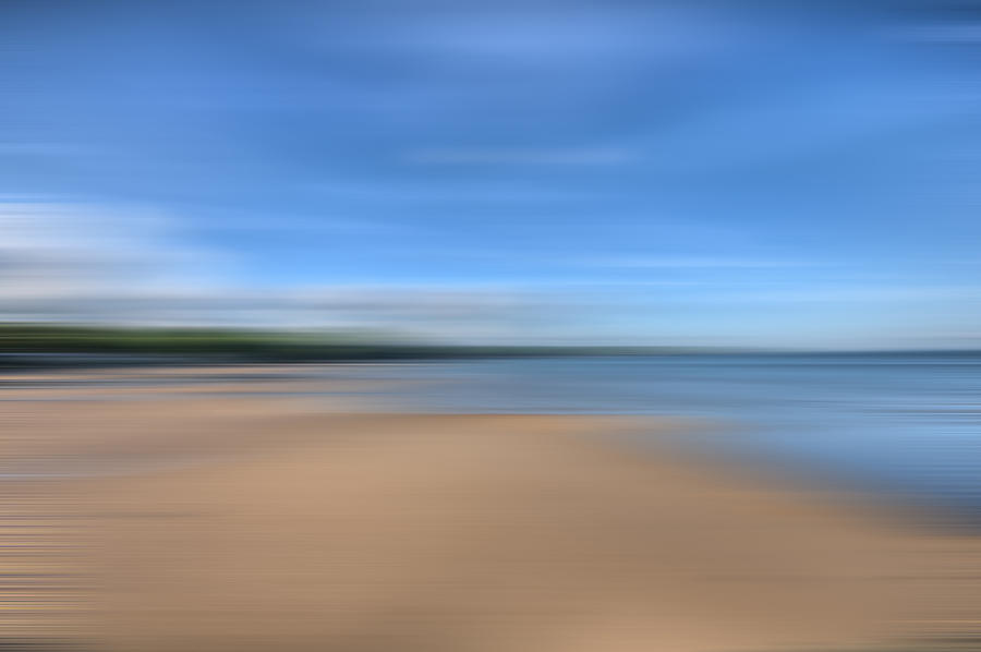 Beach Photograph - Saundersfoot Blur by Steve Purnell