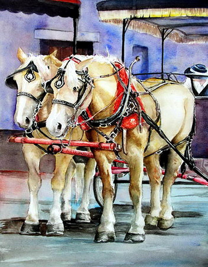 Savannah Ride Painting by Leslie Hoops-Wallace