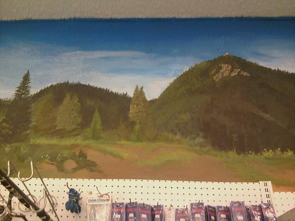 Sawmill Peak Painting by Marx Rehburg