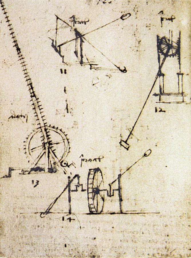 Леонардо да винчи чертежи механизмов