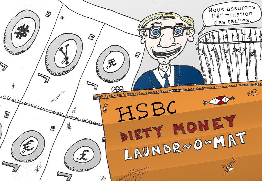 Scandale Financier De HSBC Mixed Media By OptionsClick BlogArt Pixels