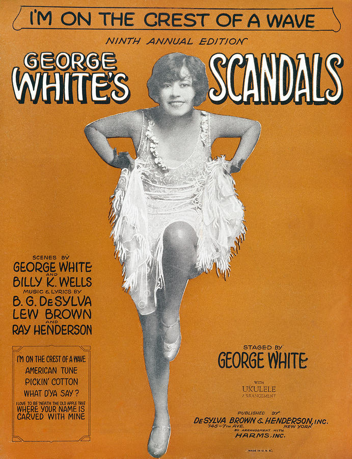 Scandals Songsheet, 1928 Photograph by Granger