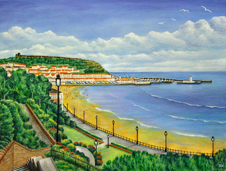 Castle Painting - Scarborough by Ronald Haber