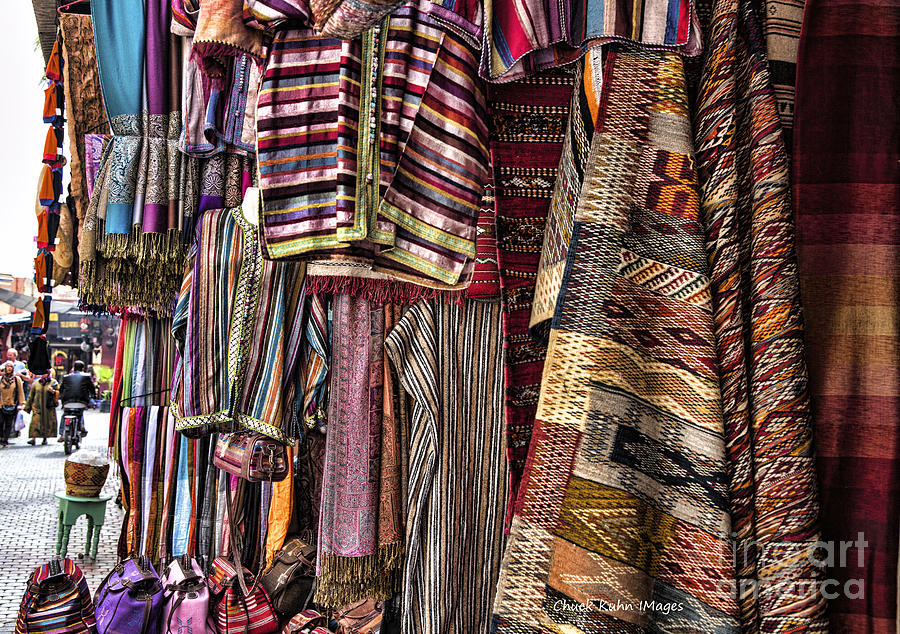 Architecture Photograph - Scarfs Morocco by Chuck Kuhn