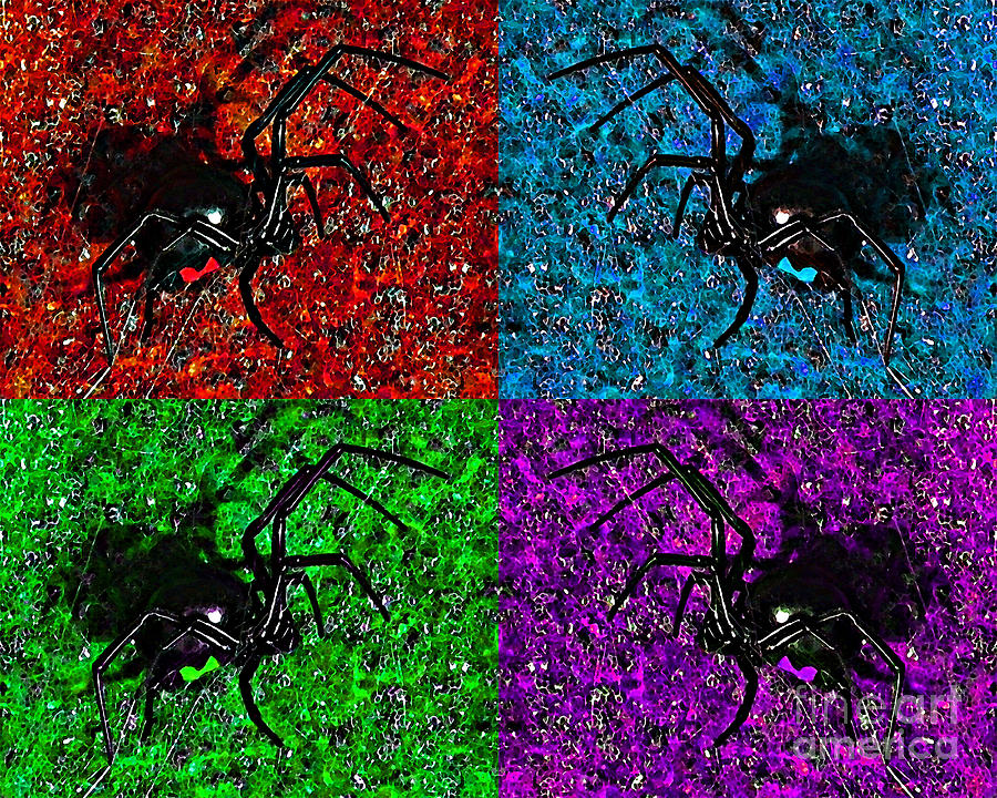 Scary Spider Serigraph Photograph by Al Powell Photography USA