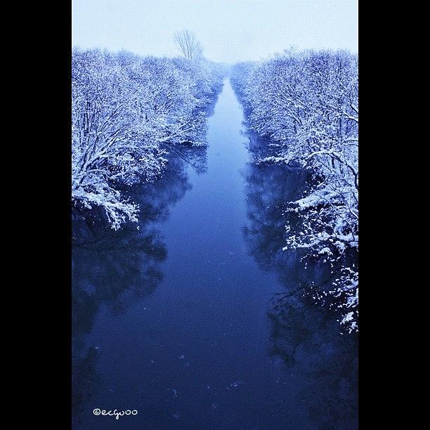 Hdr Photograph - Scenery Of Winter River(#hdr) by Kimihiro Ecchie