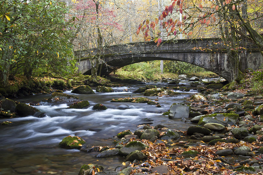 Scenic Bridge Great Smoky Mountains National Park Photograph by Pierre Leclerc Photography