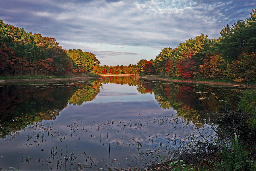 Scenic Drive Pond in Autumn Photograph by Kris Rasmusson
