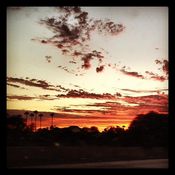 Scenic Freeway Drive! #coolclouds Photograph by Lauren Laddusaw