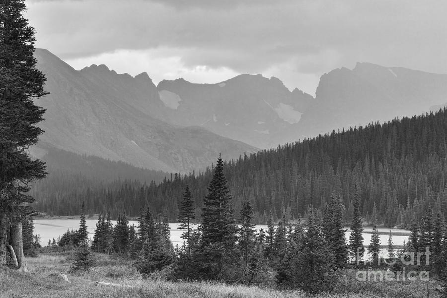 Summer Photograph - Scenic View Indian Peaks Brainard Lake Boulder County CO BW by James BO Insogna