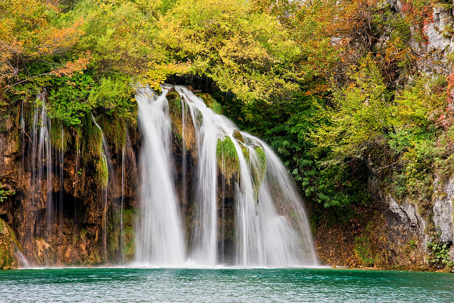 Scenic Waterfall Photograph by Artur Bogacki