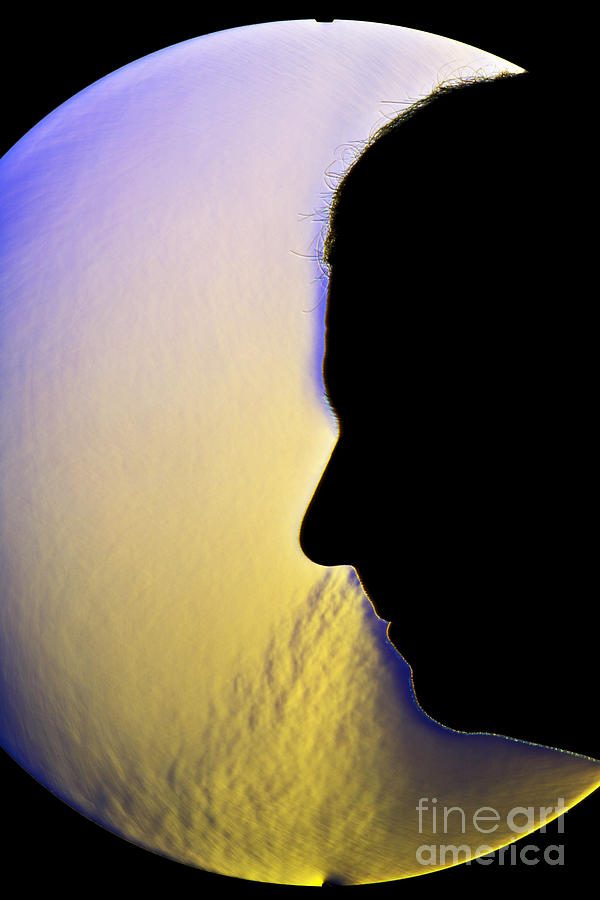 Schlieren Image Of A Man Nose-breathing Photograph by Ted Kinsman
