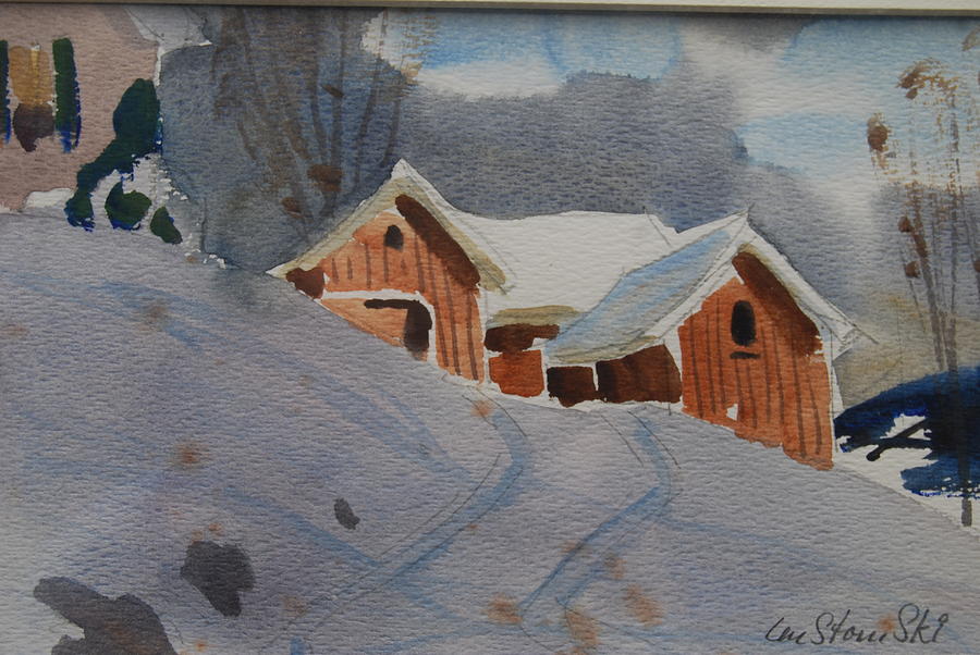 Schneider Farm study Painting by Len Stomski