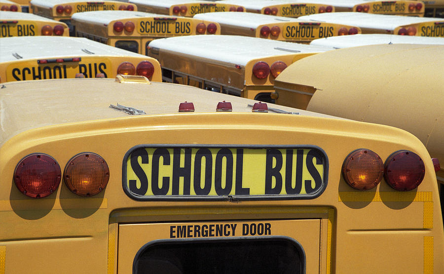 School Bus - Coney Island Photograph by Martin Cameron