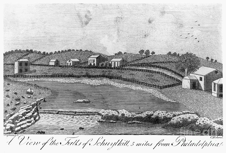 Schuylkill Falls, 1793 Photograph by Granger