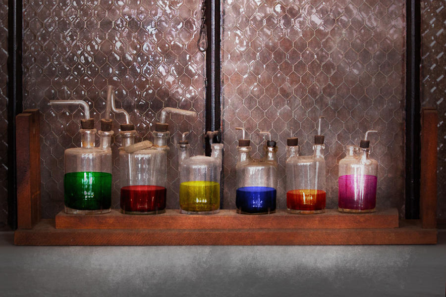 Science - Chemist - Glassware for couples Photograph by Mike Savad