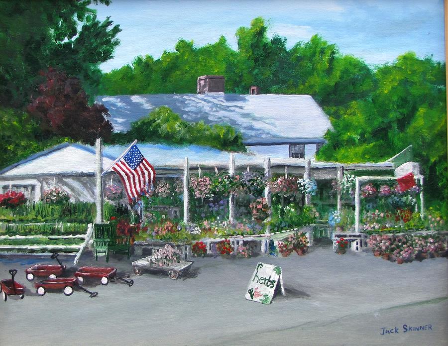 Scimones Farm Stand Painting by Jack Skinner