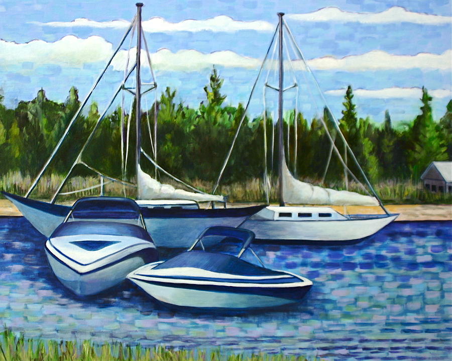 Scituate Harbor Painting by Susan Santiago