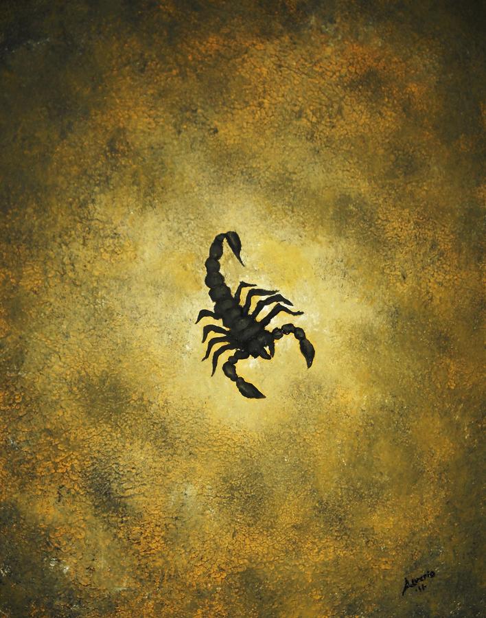Scorpion Painting by Edwin Alverio