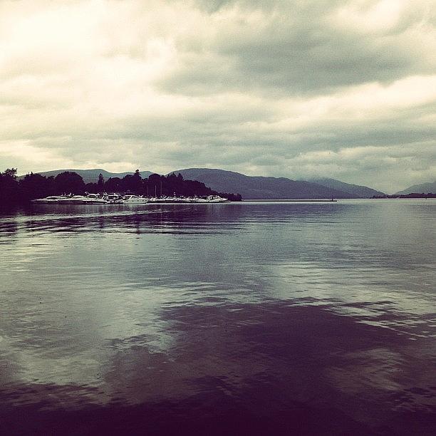 Mountain Photograph - #scotland #lochlomond #loch #water by Carly Jacobs