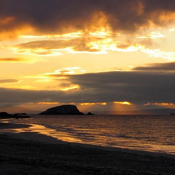 Sunset Photograph - Scotland North Berwick by Tim Paul