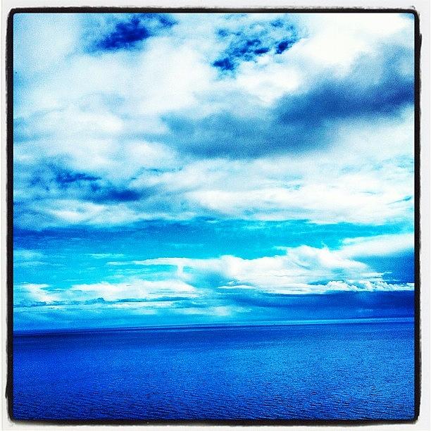 Blue Photograph - #scotland #water #blue #clouds #fresh by David Moffat