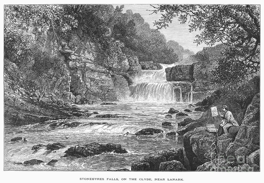 Scotland: Waterfall Photograph by Granger