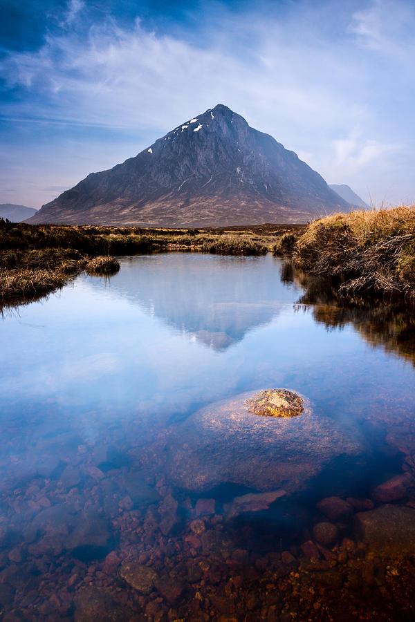 Scottish Highlands Landscape Scene With Mountain And River Photograph by Andrew Sproule