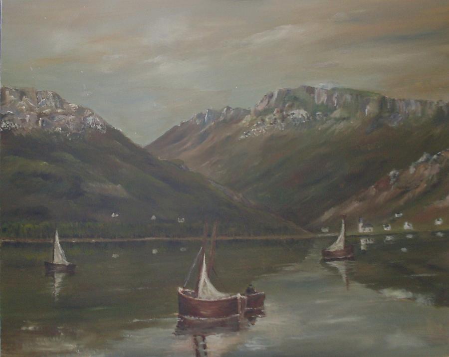 Scottish Loch Painting by John Bowie
