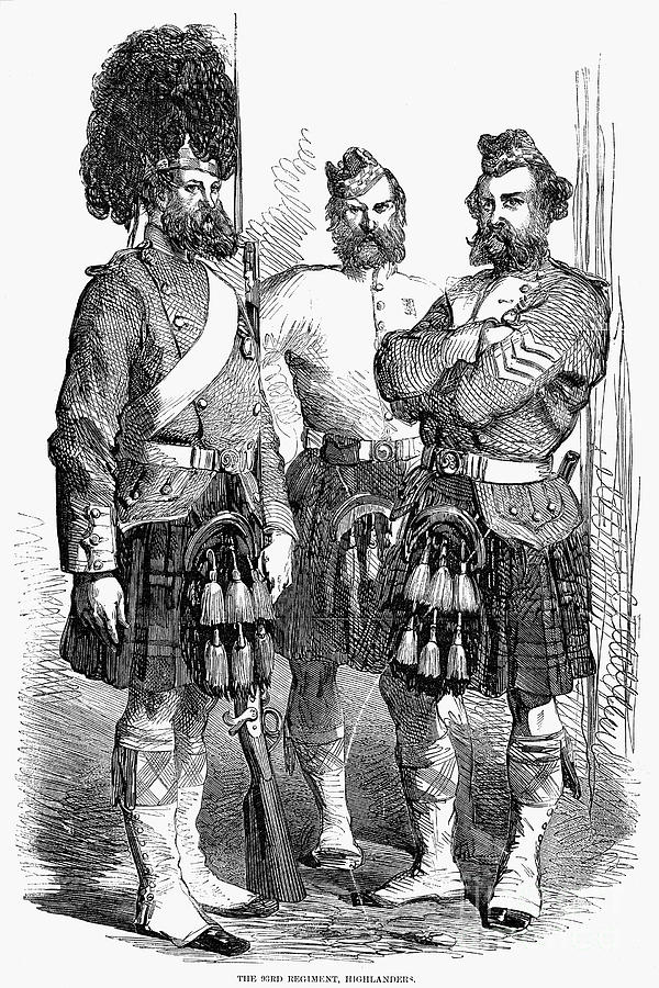 Scottish Soldiers, 1857 Photograph by Granger