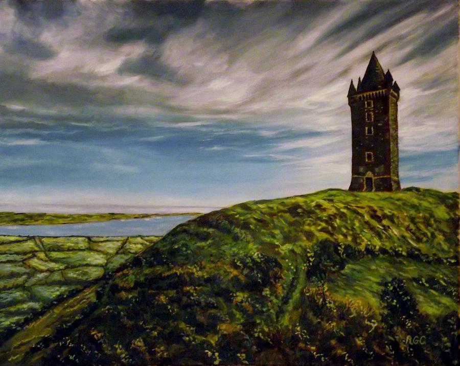 Scrabo Tower 2 Painting by Robert Gary Chestnutt