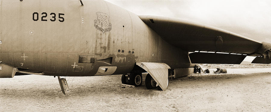 Black And White Photograph - Scrapped B-52  by Jan W Faul