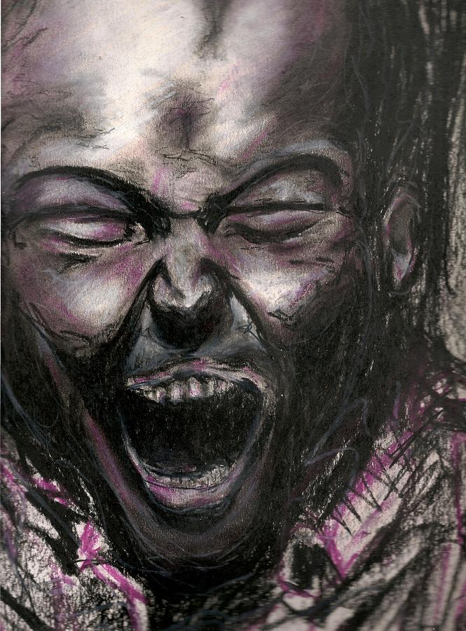 Scream Drawing by Gustavo Ramirez