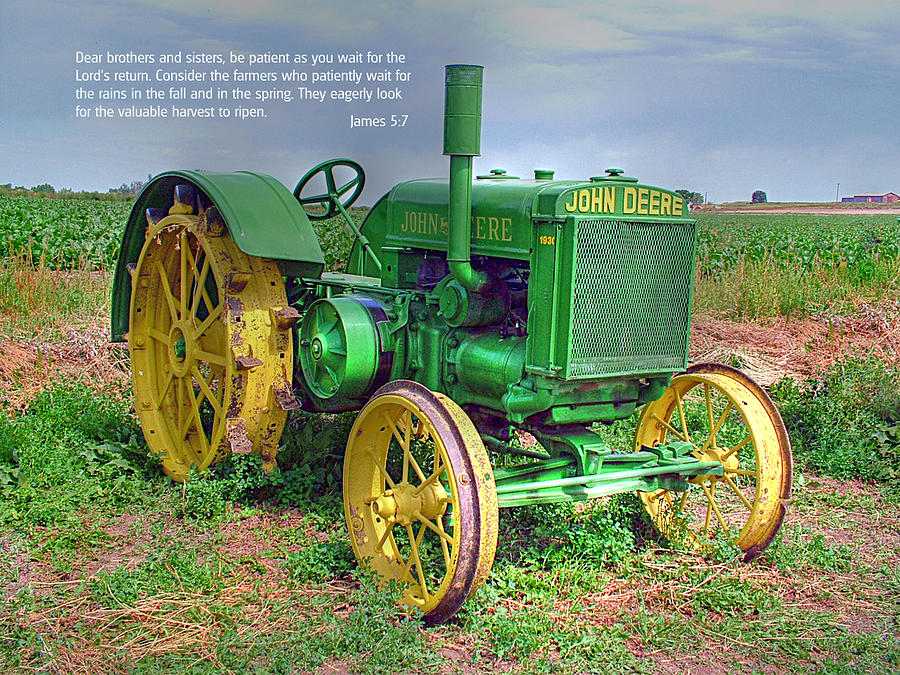 Scripture and Picture James 5 7 Photograph by Ken Smith