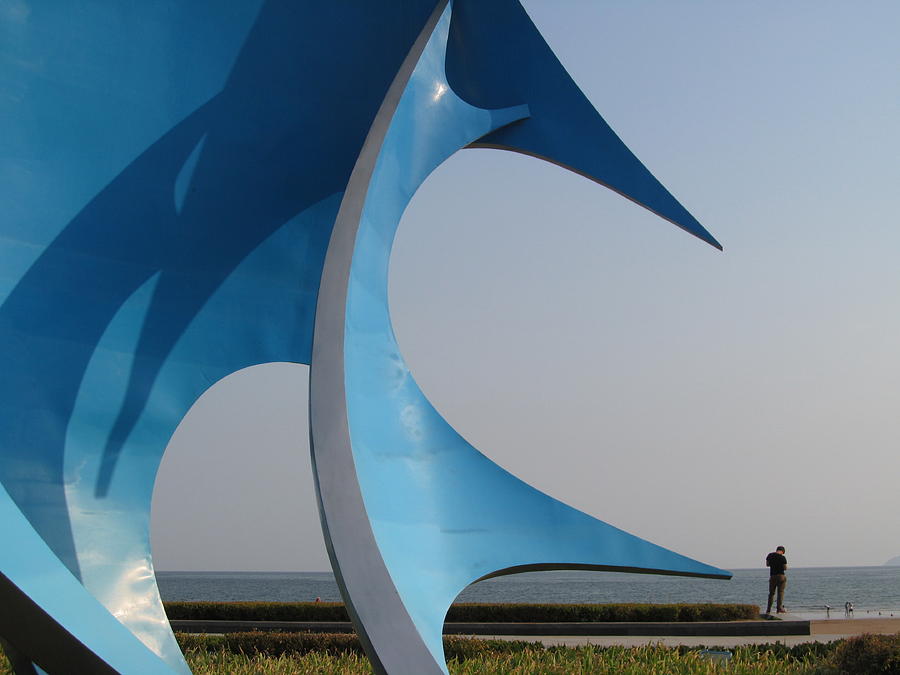 Qingdao China Photograph - Sculpture By The Sea by Alfred Ng