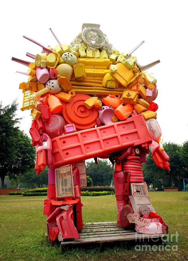 large plastic sculpture