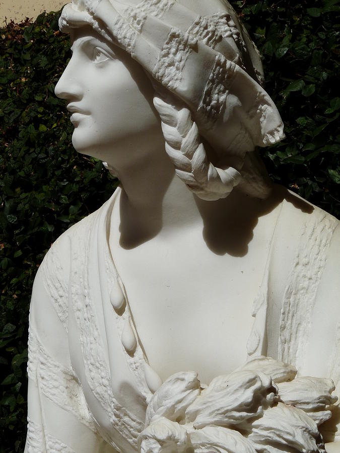 Sculpture Female Braids and Robe Photograph by Jeff Lowe
