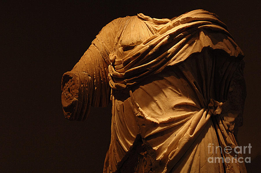 Greek Photograph - Sculpture Olympia 1 by Bob Christopher